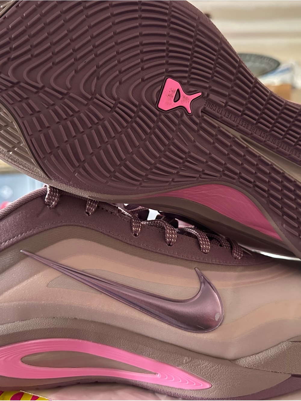 Nike A’One Mauve and Pink Swoosh